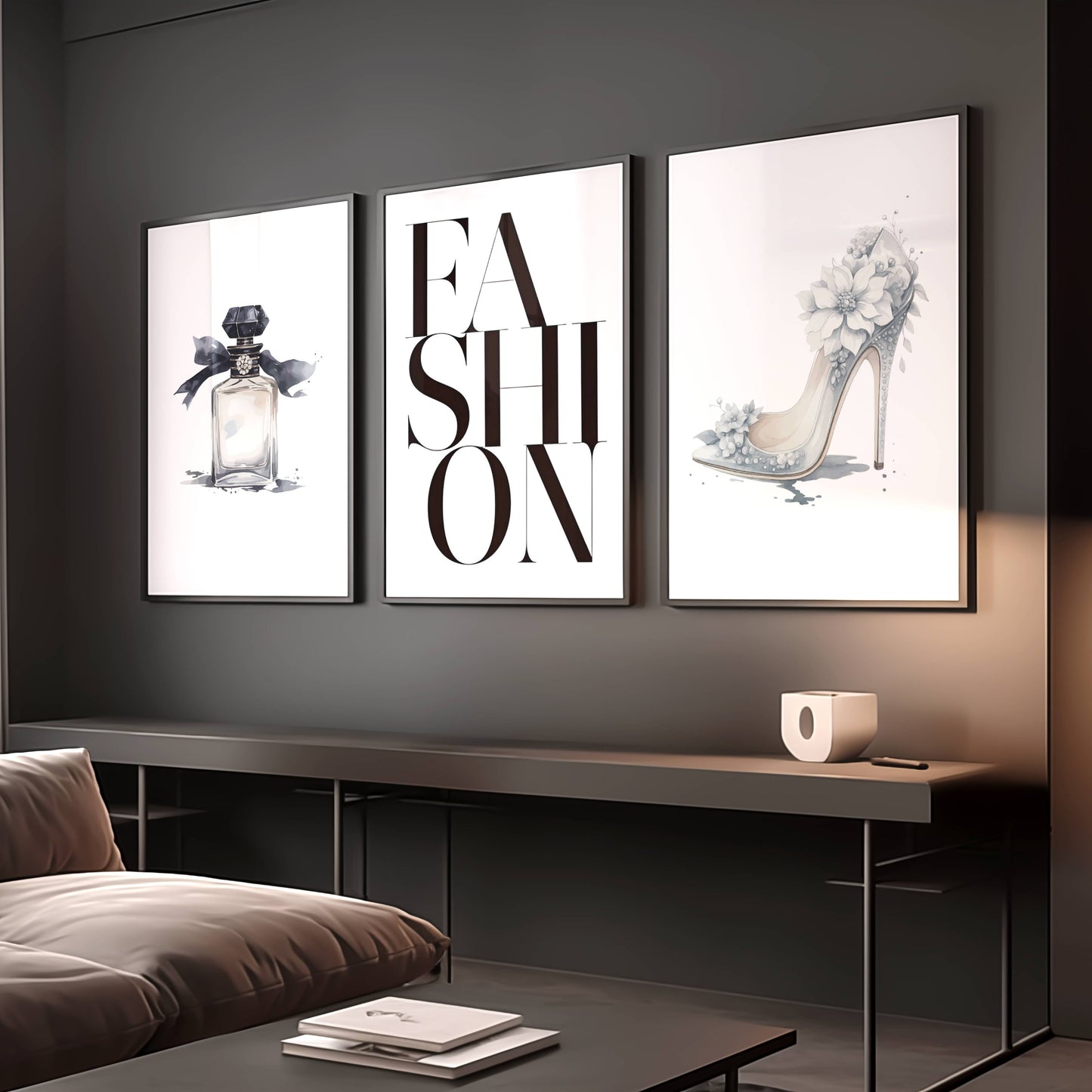 Set of 3 Luxury Fashion Designer Prints