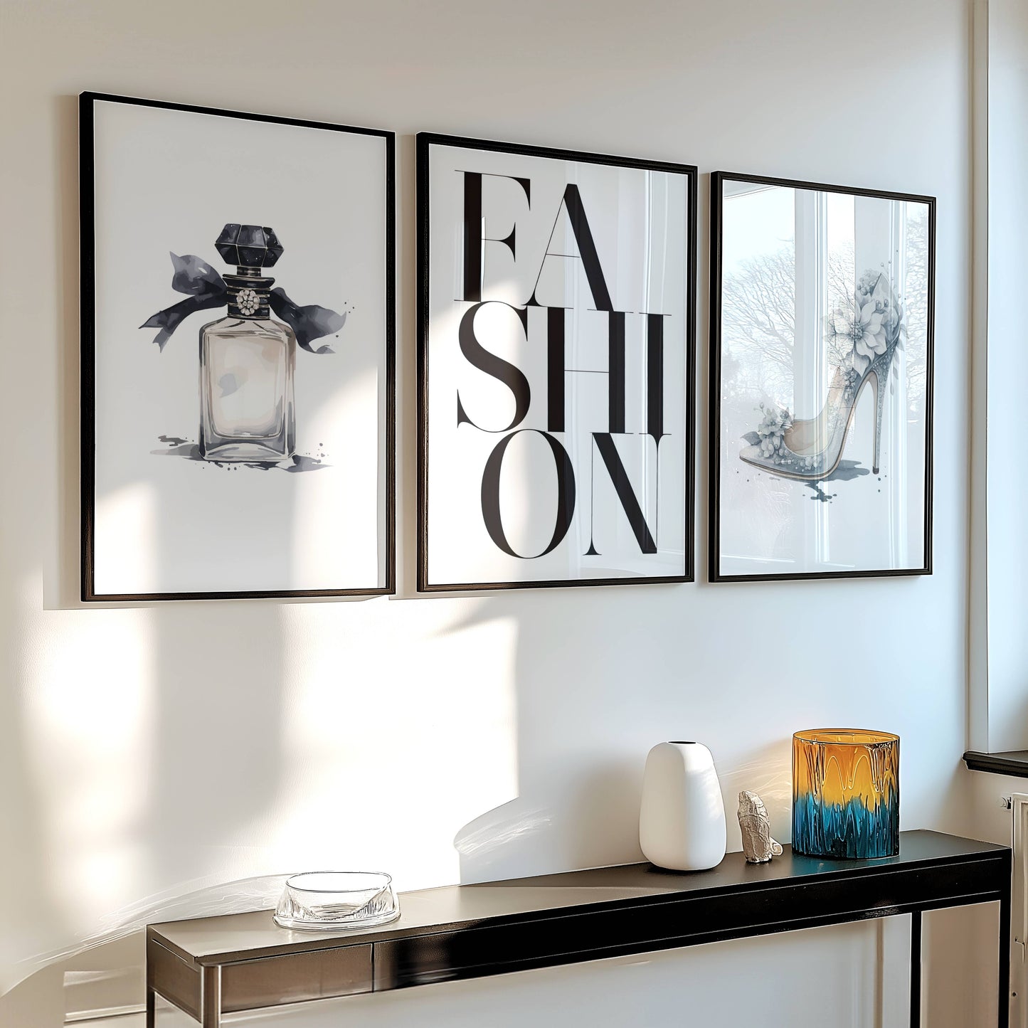 Set of 3 Luxury Fashion Designer Prints