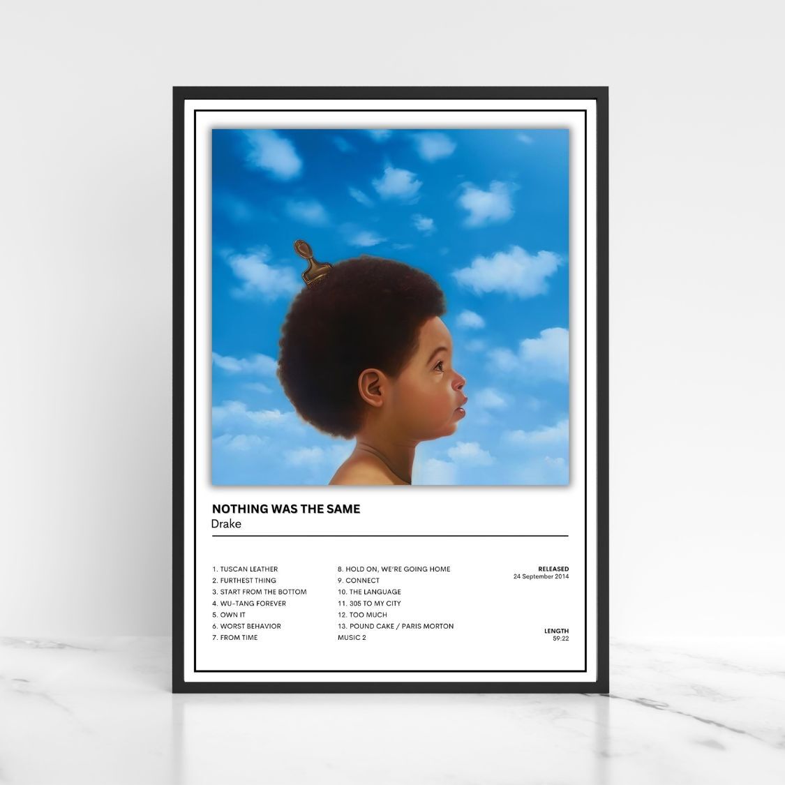 Drake Full Collection Of Album Poster - Unframed - A5 A4 A3