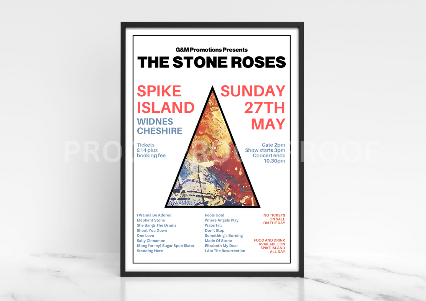 Stone Roses Spike Island / Ian Brown Poster / Music Legend / Music Poster /