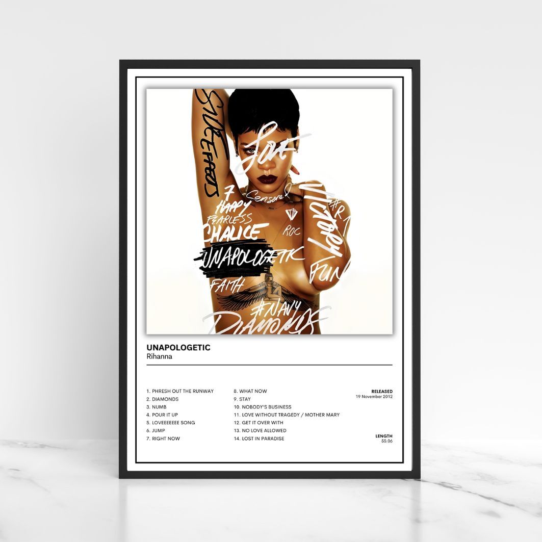 Rihanna Full Collection of Album Cover Wall Posters A5 A4 A3