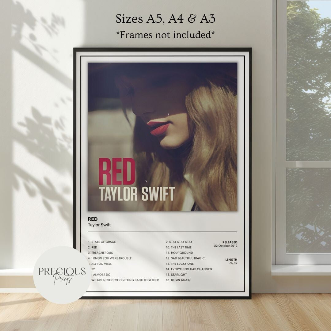 Taylor Swift Full Collection Album Cover Posters A5 A4 A3 Unframed Music Print