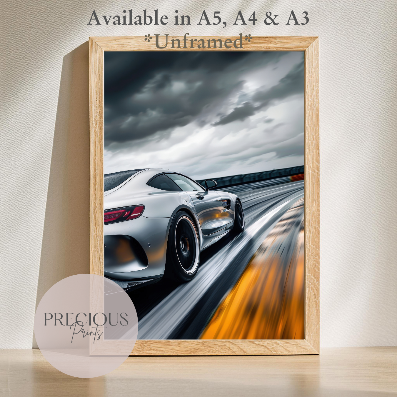 Mercedes AMG GT Sports Car Wall Art Print Poster / A5 A4 A3 Unframed