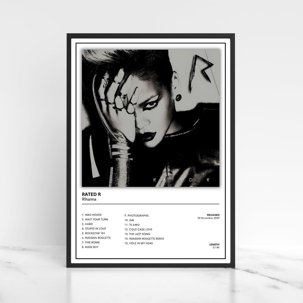 Rihanna Full Collection of Album Cover Wall Posters A5 A4 A3