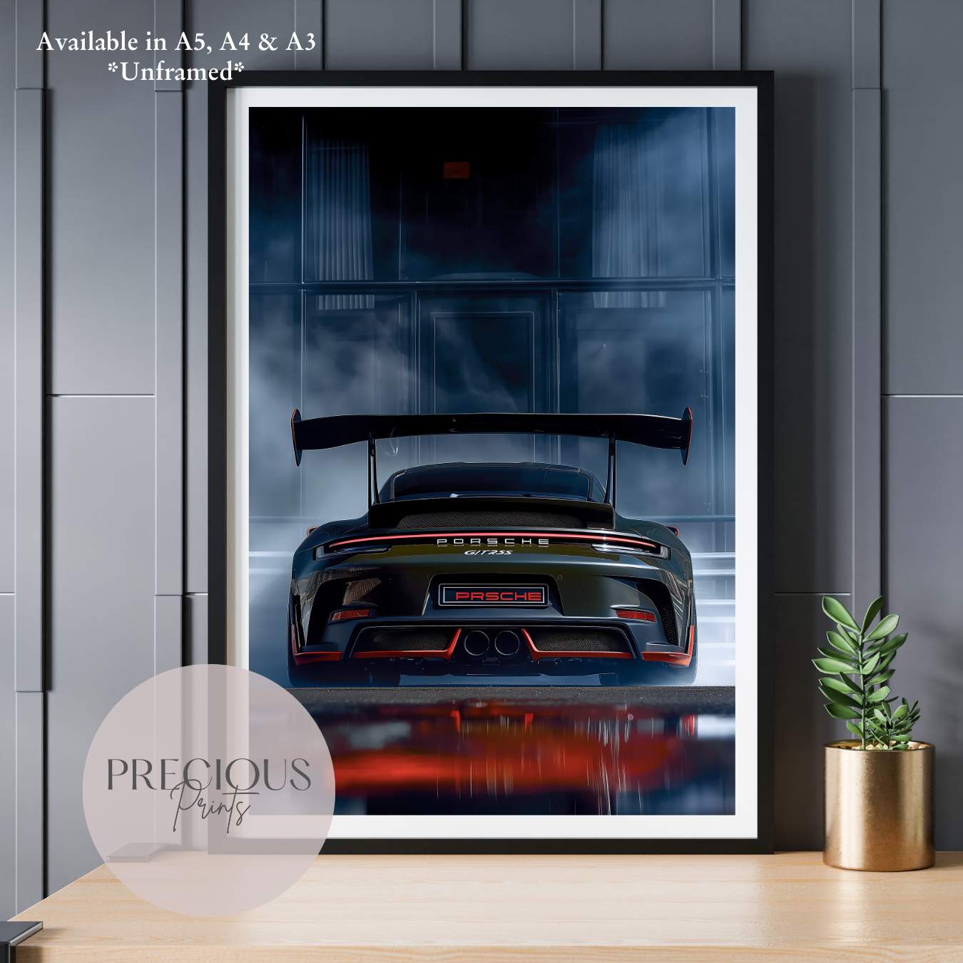 Porsche 911 GT3 Sports Car Wall Art Print Poster / A5 A4 A3 Unframed
