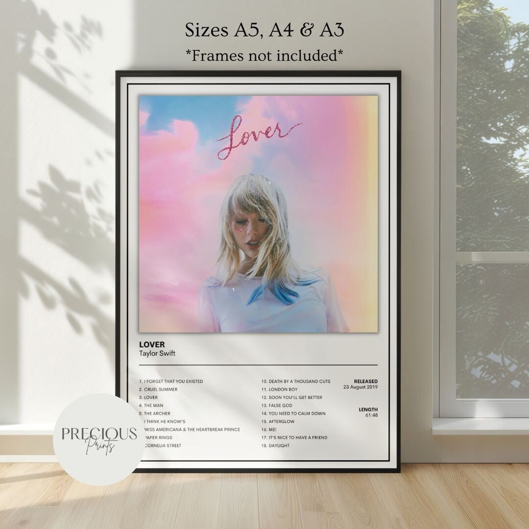Taylor Swift Full Collection Album Cover Posters A5 A4 A3 Unframed Music Print