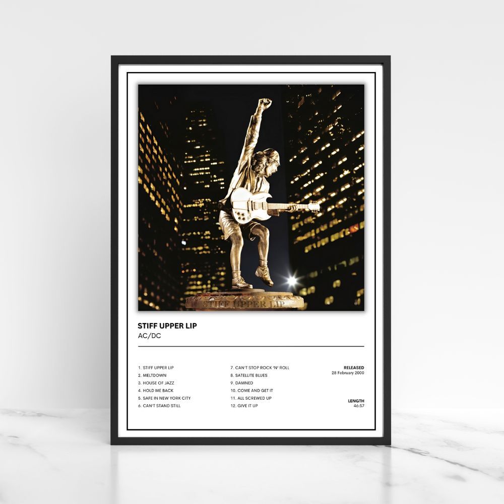 AC/DC Album Single Cover Music Poster / Music Gift A5 A4 A3