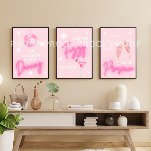 This Kitchen Is For Dancing Print Kitchen Humour Art Poster Art A5 A4 A3