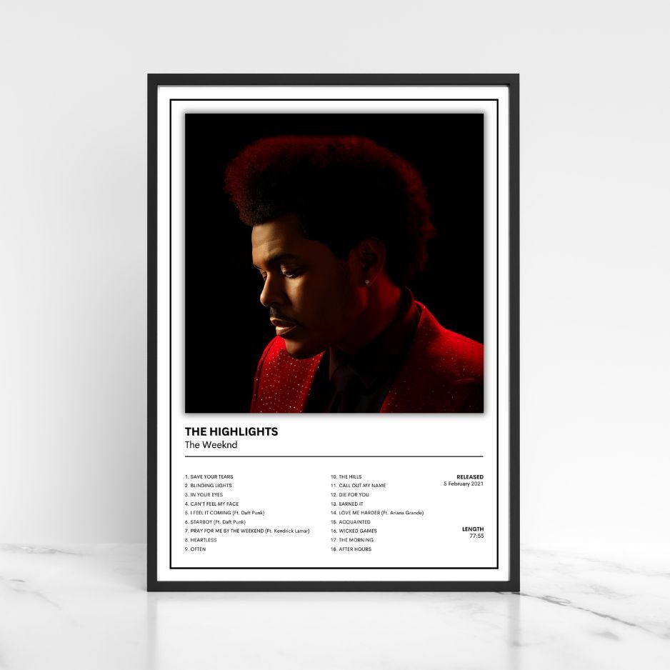 The Weeknd Full Collection Music Album Cover Poster Music Gift A3 A4 A5