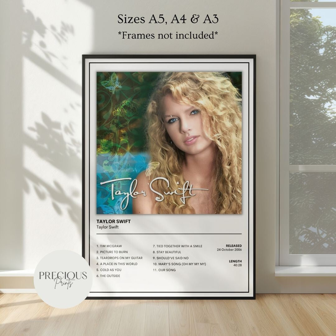 Taylor Swift Full Collection Album Cover Posters A5 A4 A3 Unframed Music Print