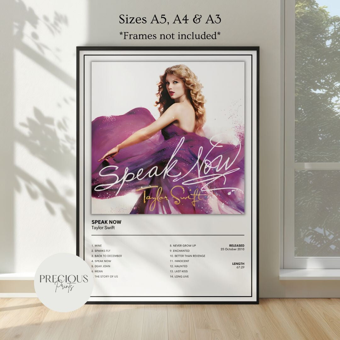 Taylor Swift Full Collection Album Cover Posters A5 A4 A3 Unframed Music Print