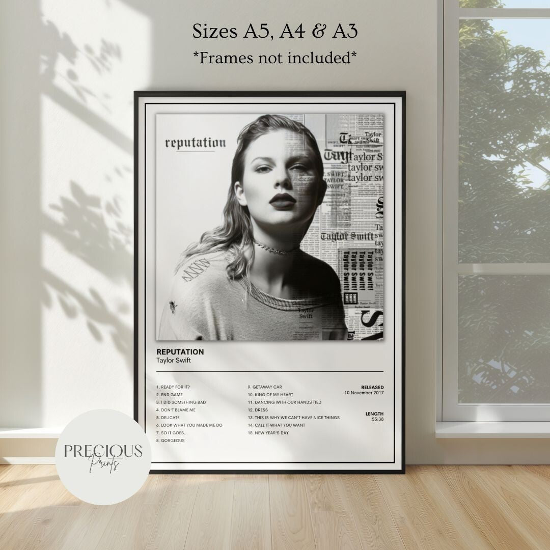 Taylor Swift Full Collection Album Cover Posters A5 A4 A3 Unframed Music Print