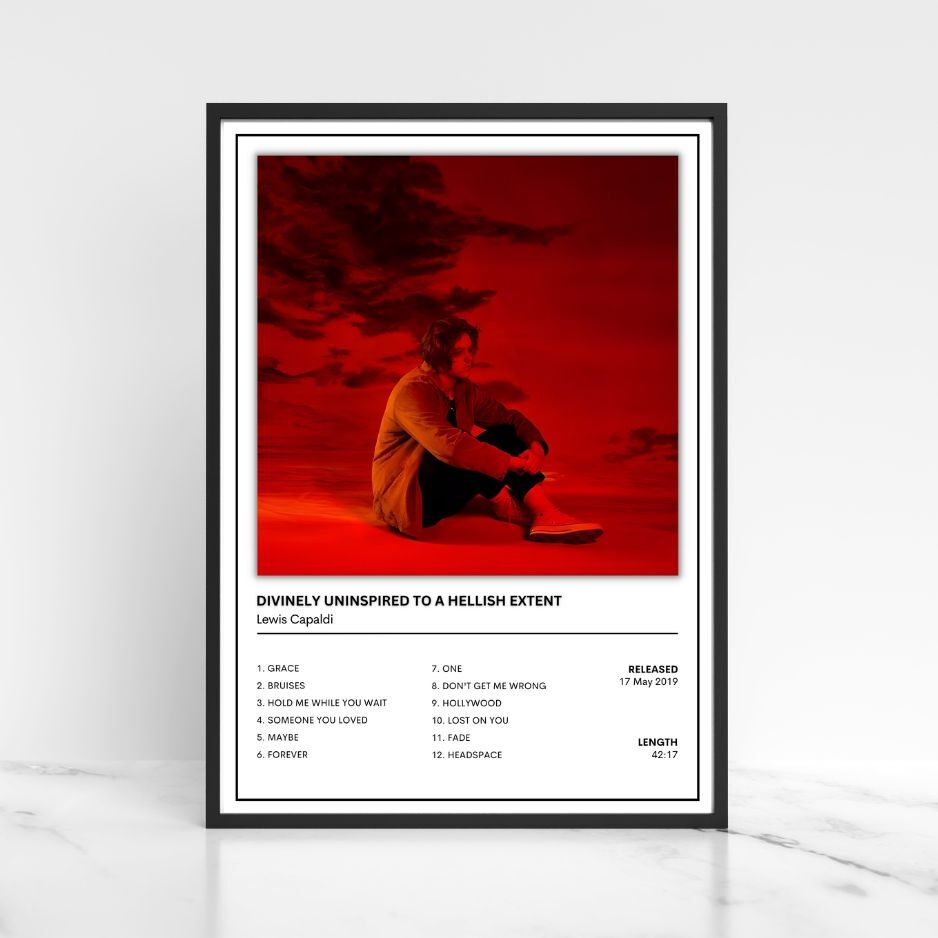 Lewis Capaldi Music Poster Album Cover Poster A5 A4 A3