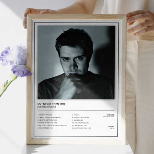 Daniel Bedingfield Gotta Get Thru This Album Cover Music Poster / A5 A4 A3
