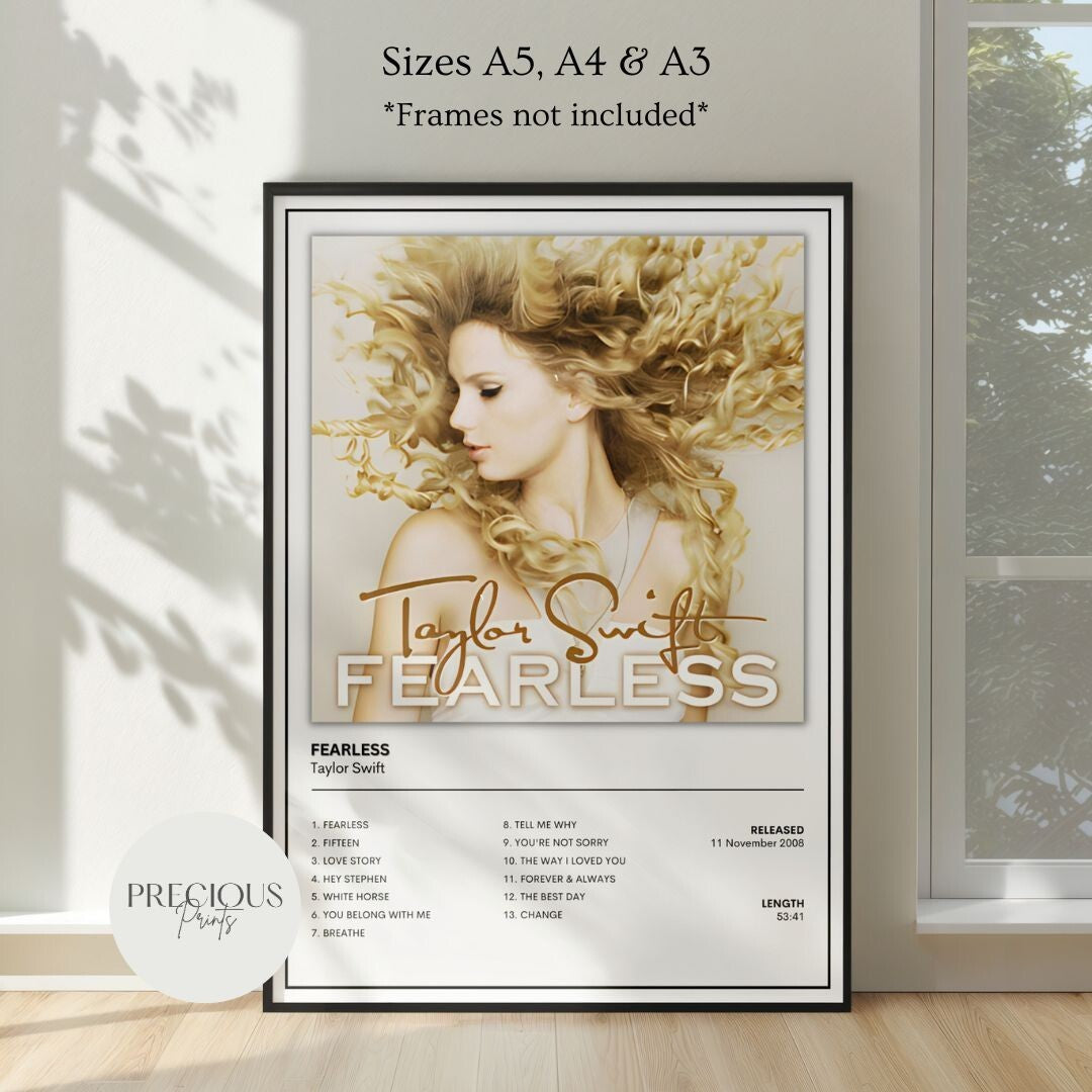 Taylor Swift Full Collection Album Cover Posters A5 A4 A3 Unframed Music Print