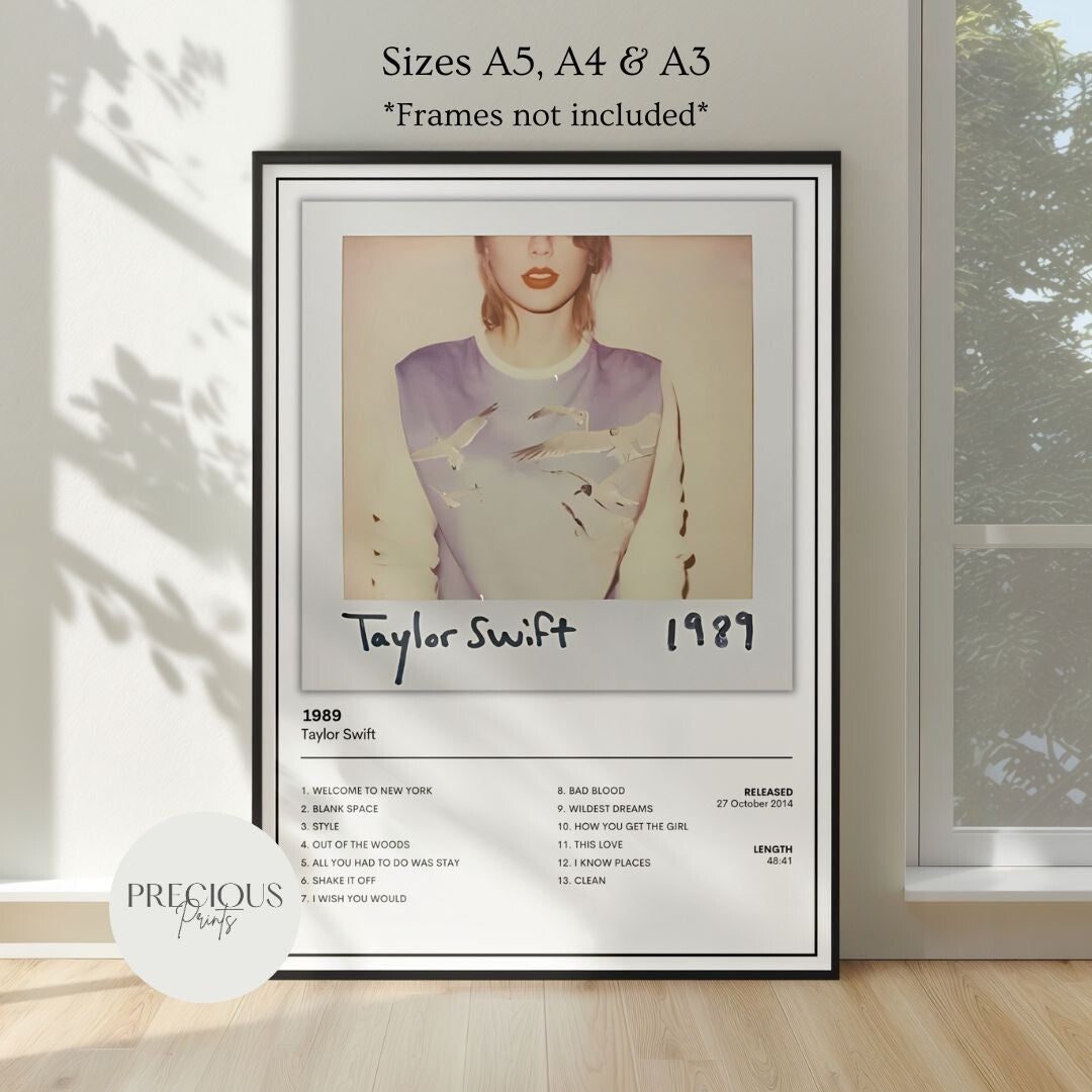 Taylor Swift Full Collection Album Cover Posters A5 A4 A3 Unframed Music Print