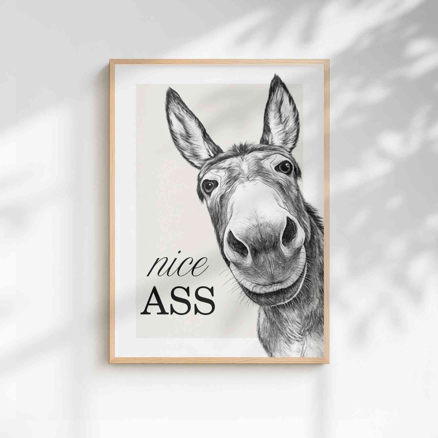 Donkey Bathroom Print - Nice Ass