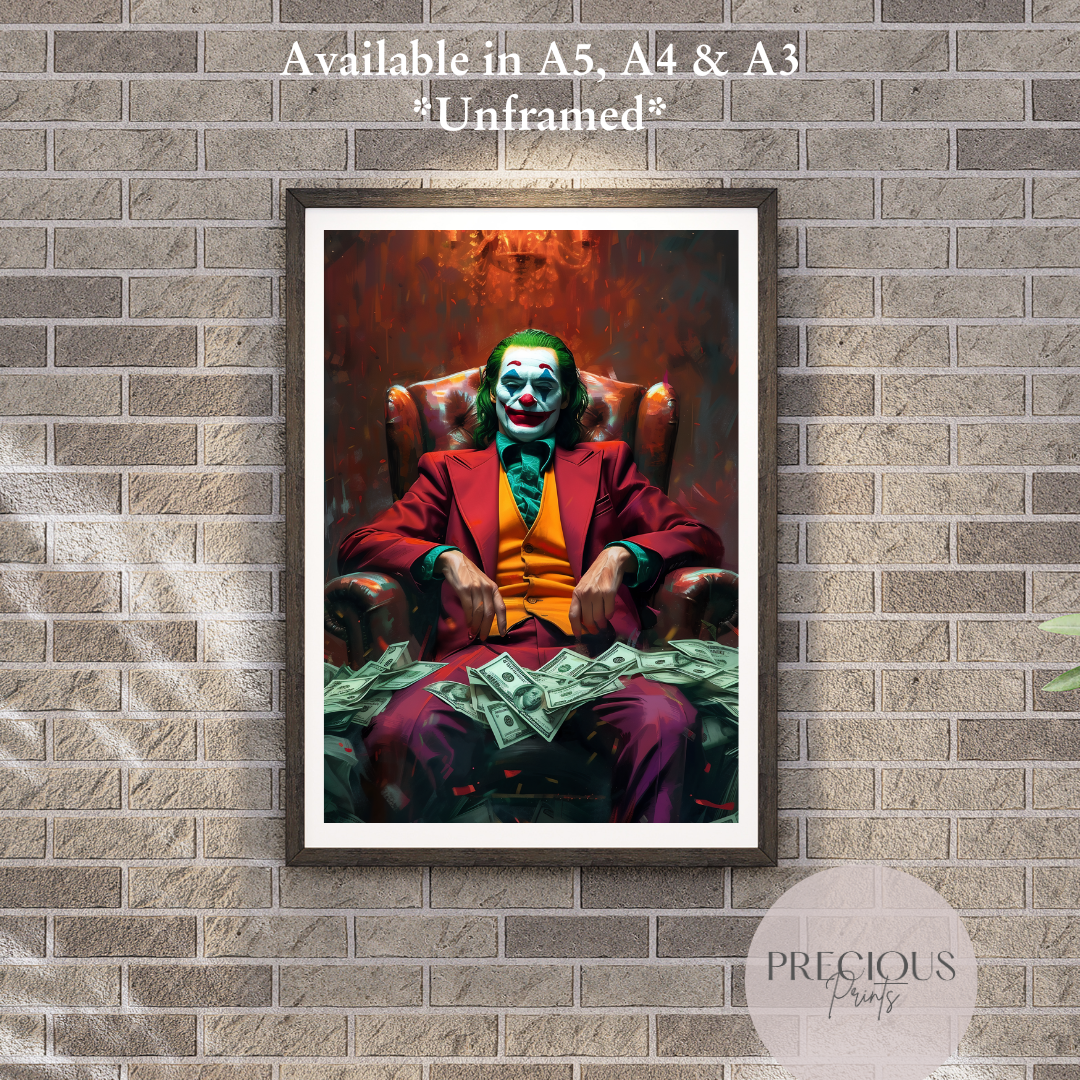 The Joker Anime Movie Poster Unframed A5 A4 A3