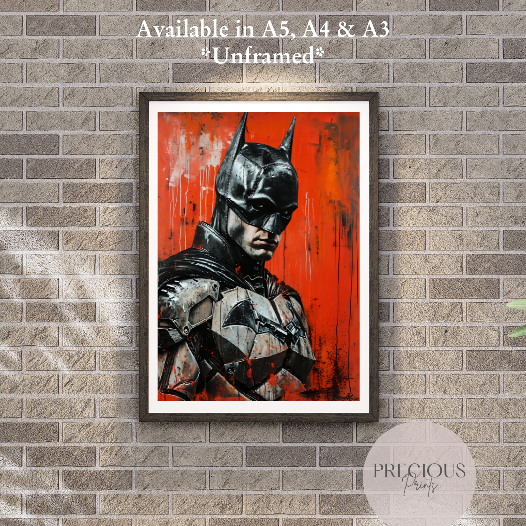 Batman Anime Movie Poster Unframed A5 A4 A3