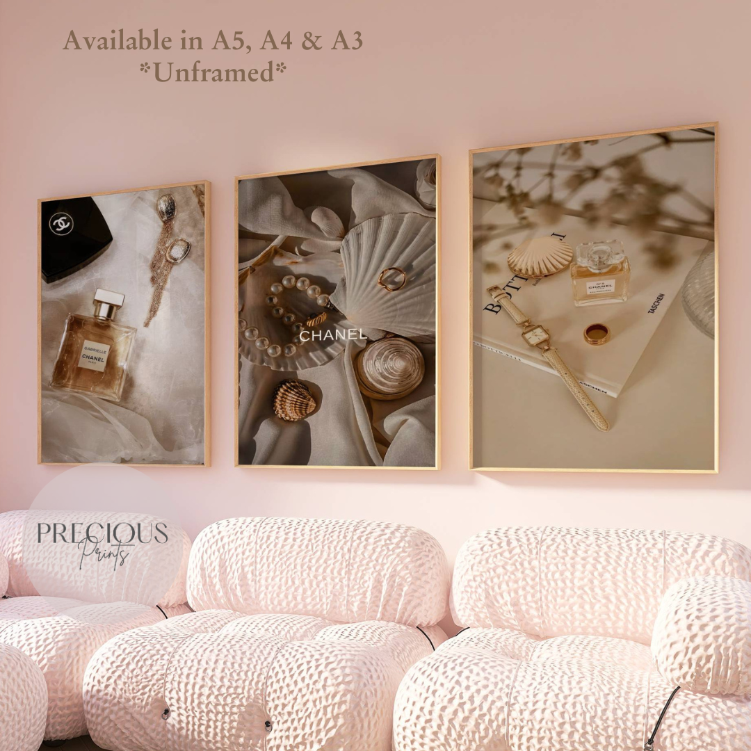 Set of 3 Stylish Fashion Feminine Prints