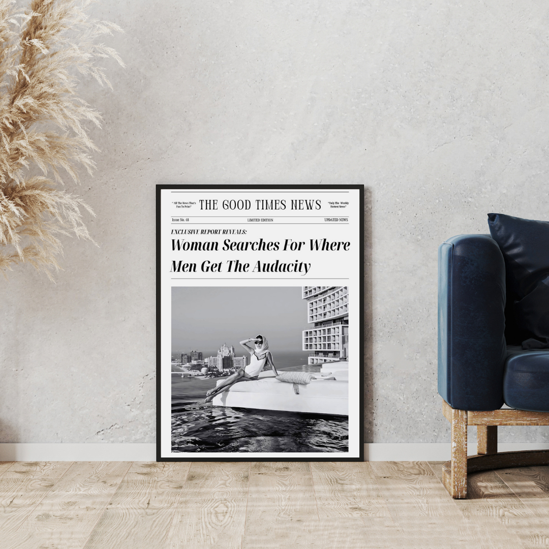 Newspaper Luxury Poster - Feminist