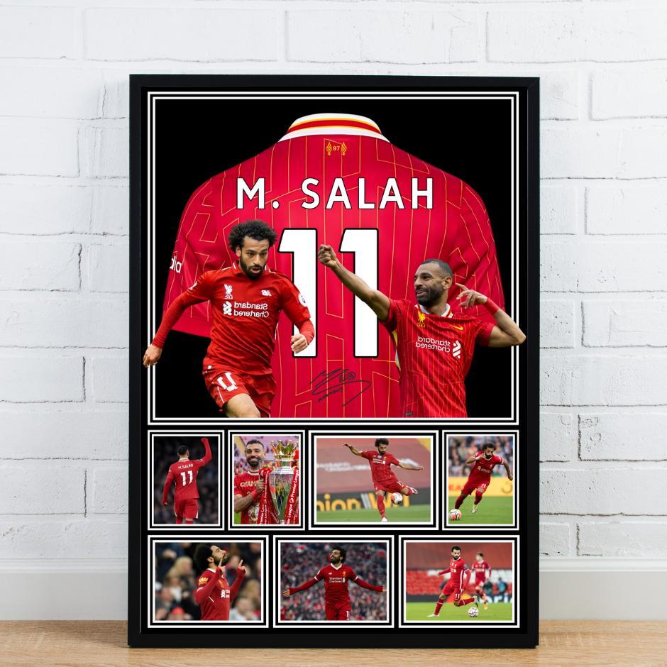 Mohammed Salah Print / Football Legends Poster / Football Gift