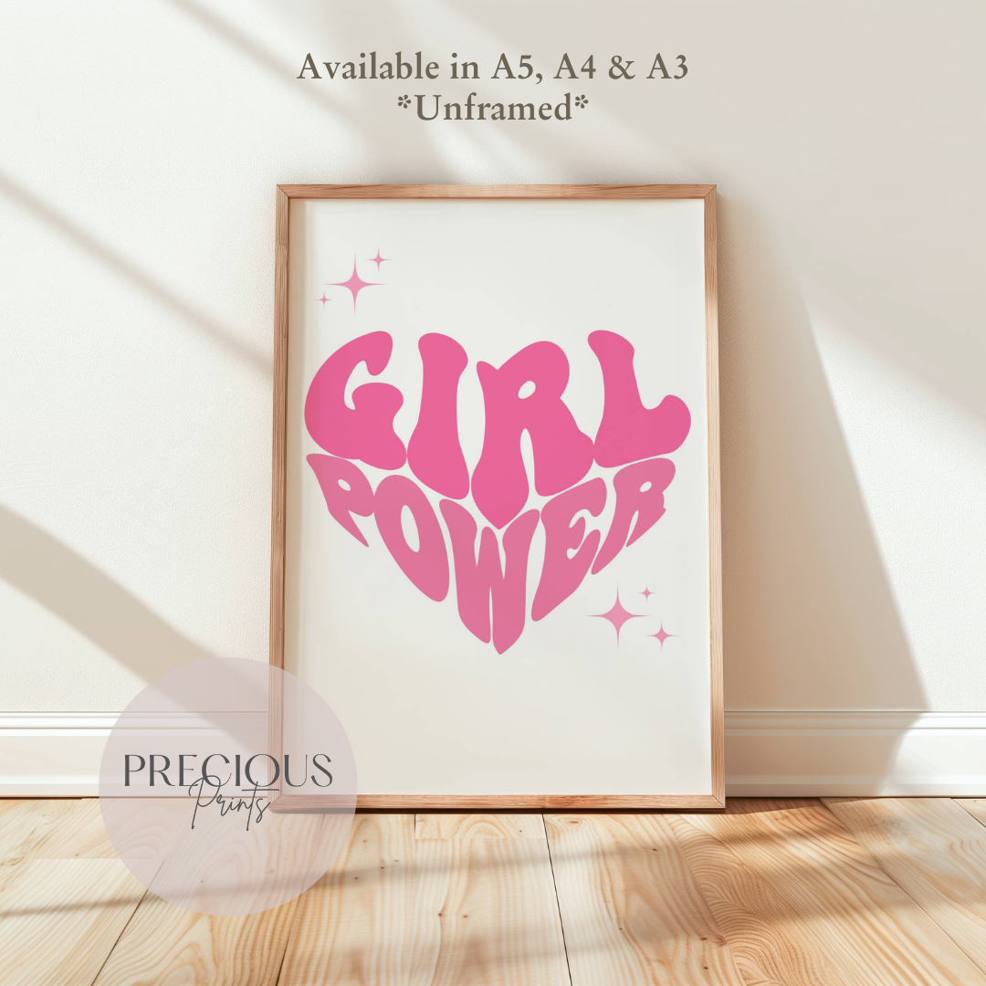 Set of 6 Preppy Wall Prints / Tween Girls Poster / Trendy Wall Decor / Unframed
