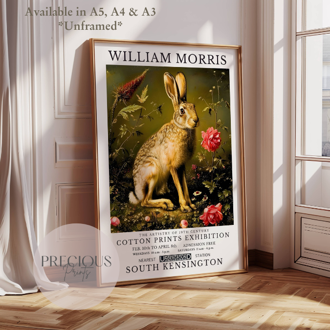 William Morris Hare Poster / Art Exhibition Print