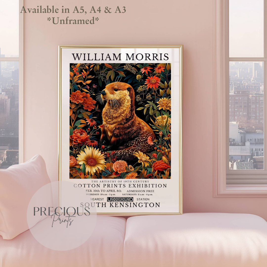 William Morris Otter Poster / Art Exhibition Print
