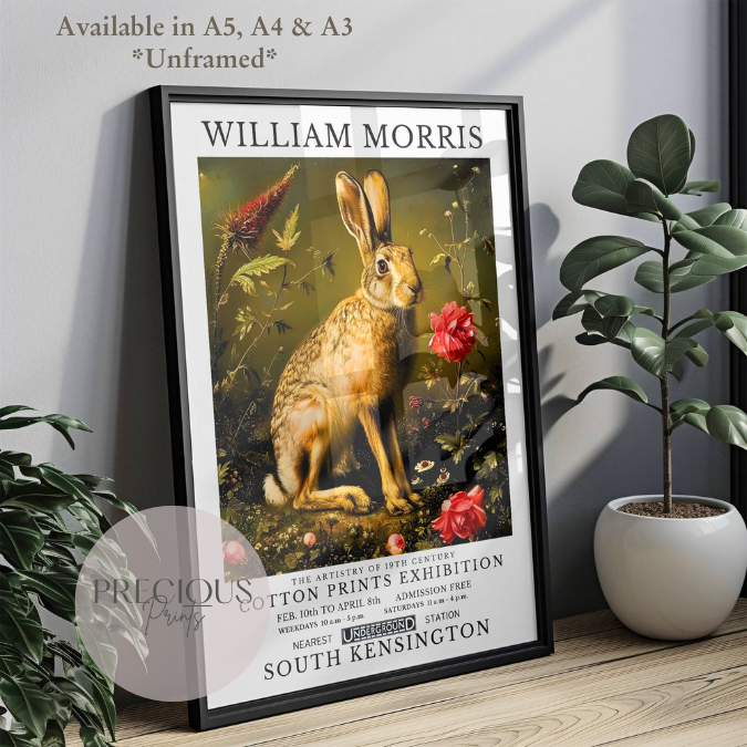 William Morris Hare Poster / Art Exhibition Print