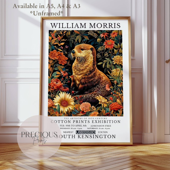 William Morris Otter Poster / Art Exhibition Print