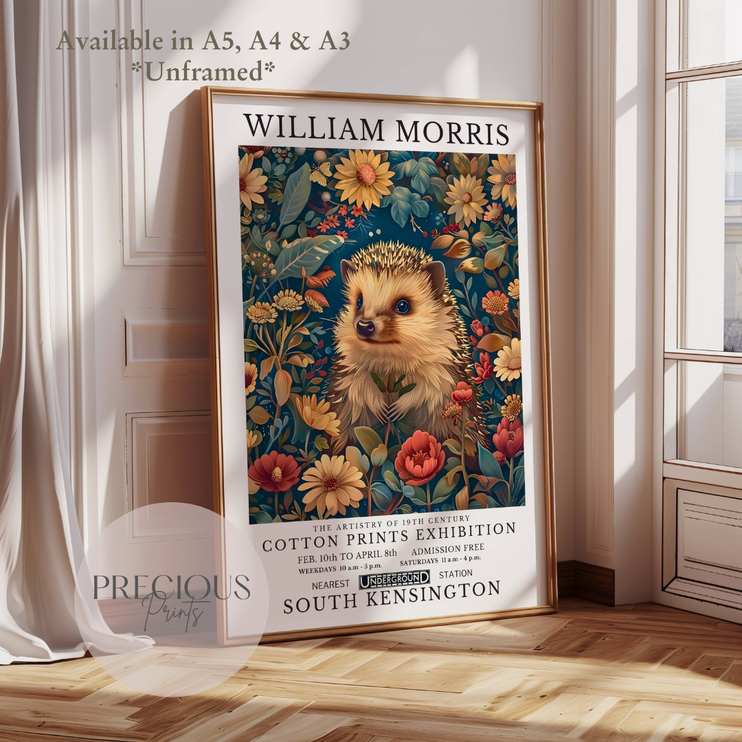 William Morris The Hedgehog Poster / Art Exhibition Print