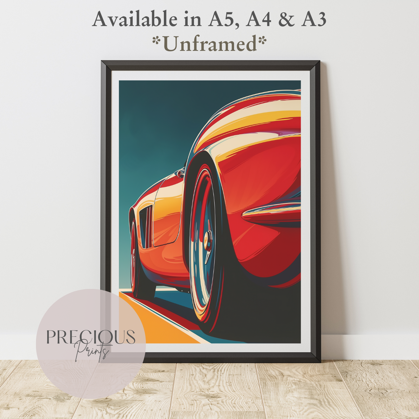 Ferrari 250 GTO Wall Art Print Poster / A5 A4 A3 Unframed Classic Sports Cars