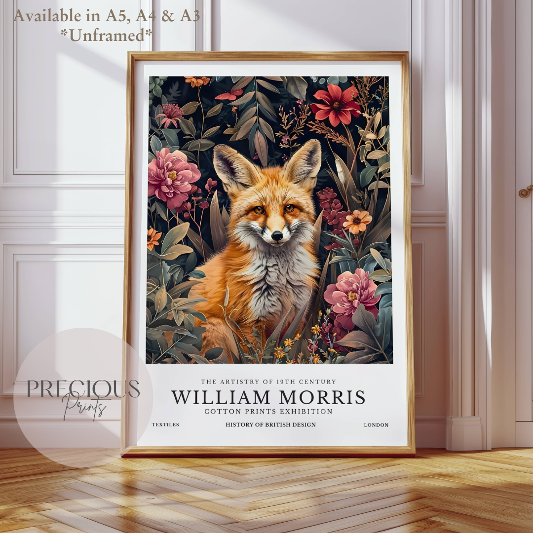 William Morris Fox Poster / Art Exhibition Print