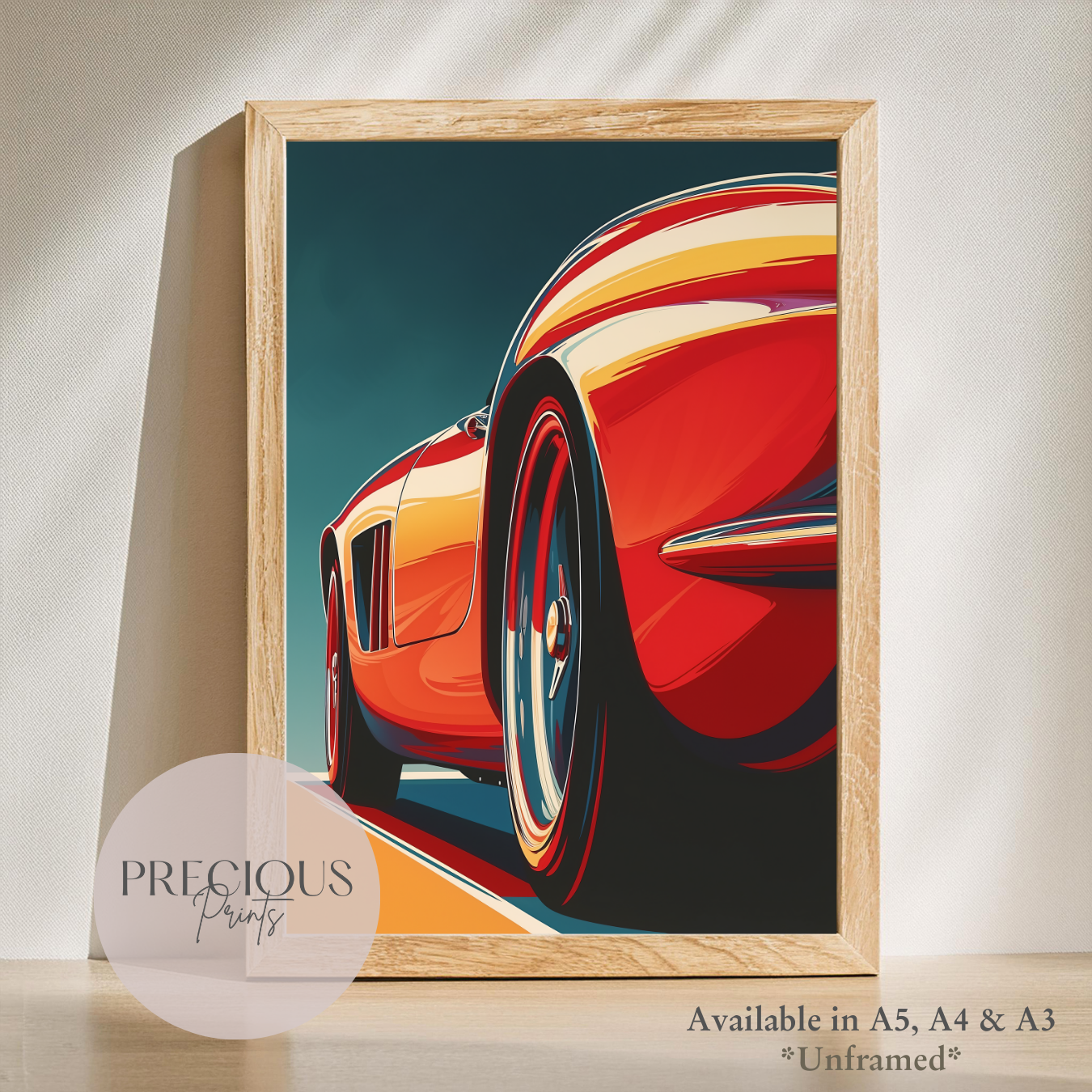 Ferrari 250 GTO Wall Art Print Poster / A5 A4 A3 Unframed Classic Sports Cars