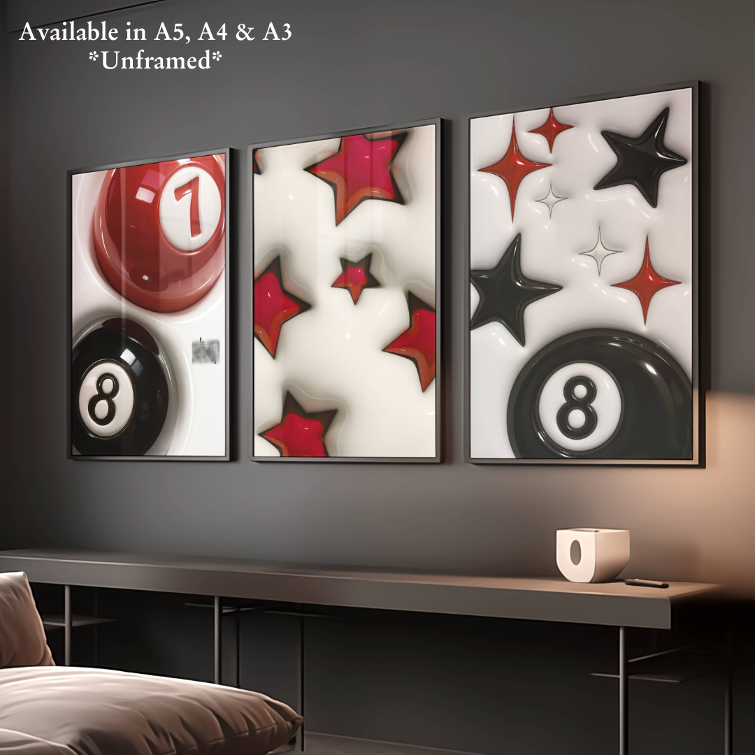 Set of 3 Stussy Hypebeast Posters
