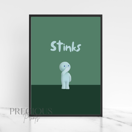 Smiski Stinks Poster / Smiski Toilet Series