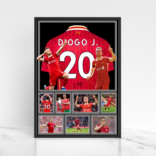 Diogo Jota Print / Football Legends Poster / Football Gift