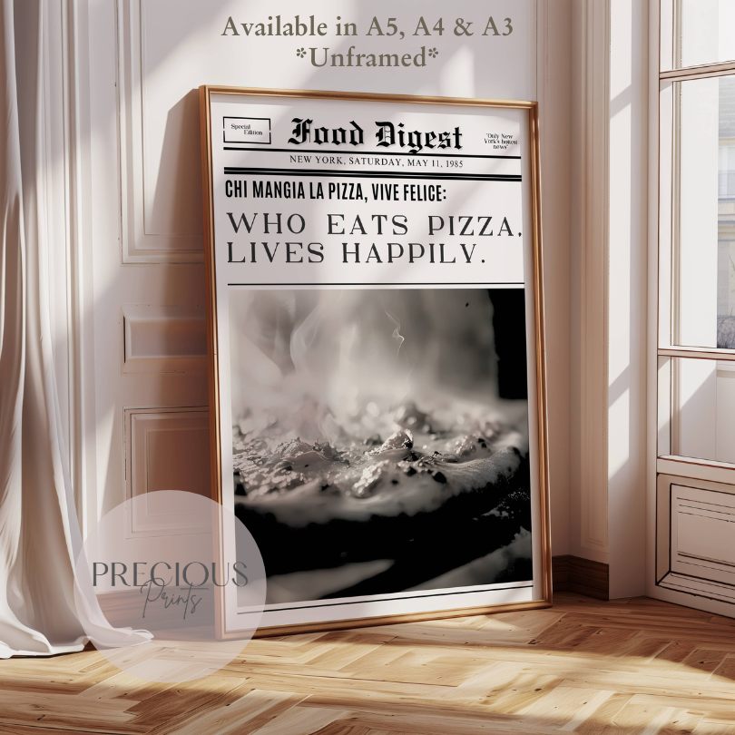 Kitchen Pub Pizza Bar Poster / Funny Kitchen poster