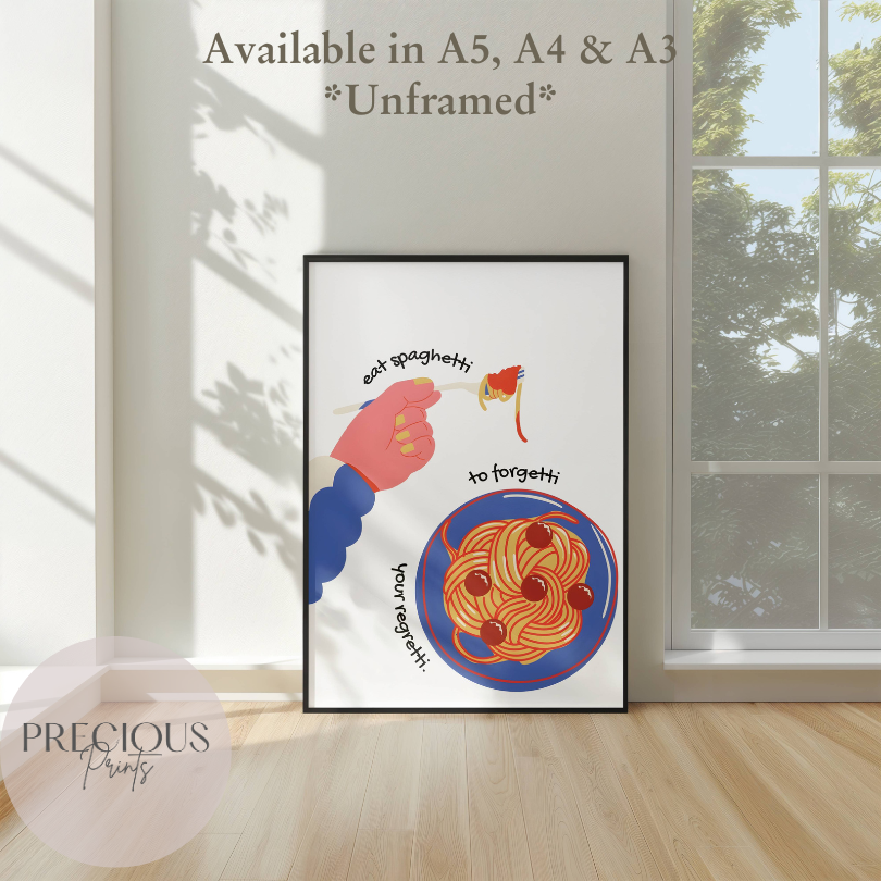 Kitchen Pub Spaghetti Bar Poster / Funny Kitchen poster (Copy)