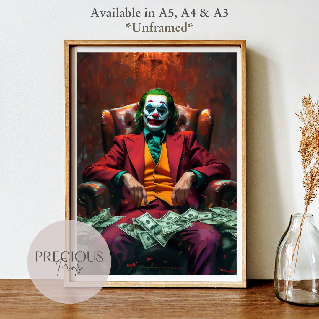 The Joker Anime Movie Poster Unframed A5 A4 A3