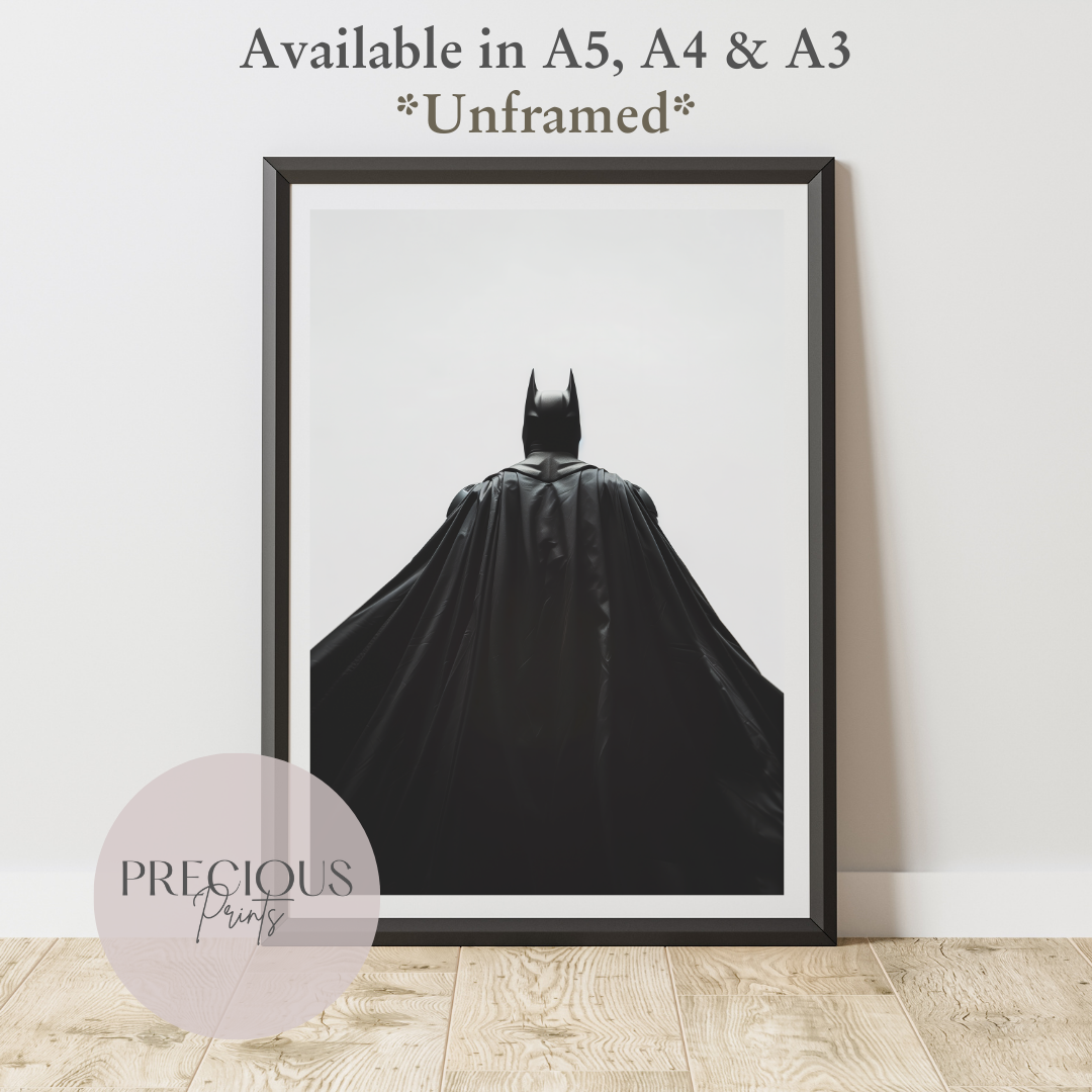 Batman Anime Movie Poster Unframed A5 A4 A3