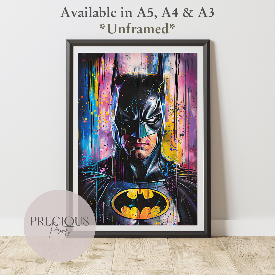 Batman Anime Movie Poster Unframed A5 A4 A3