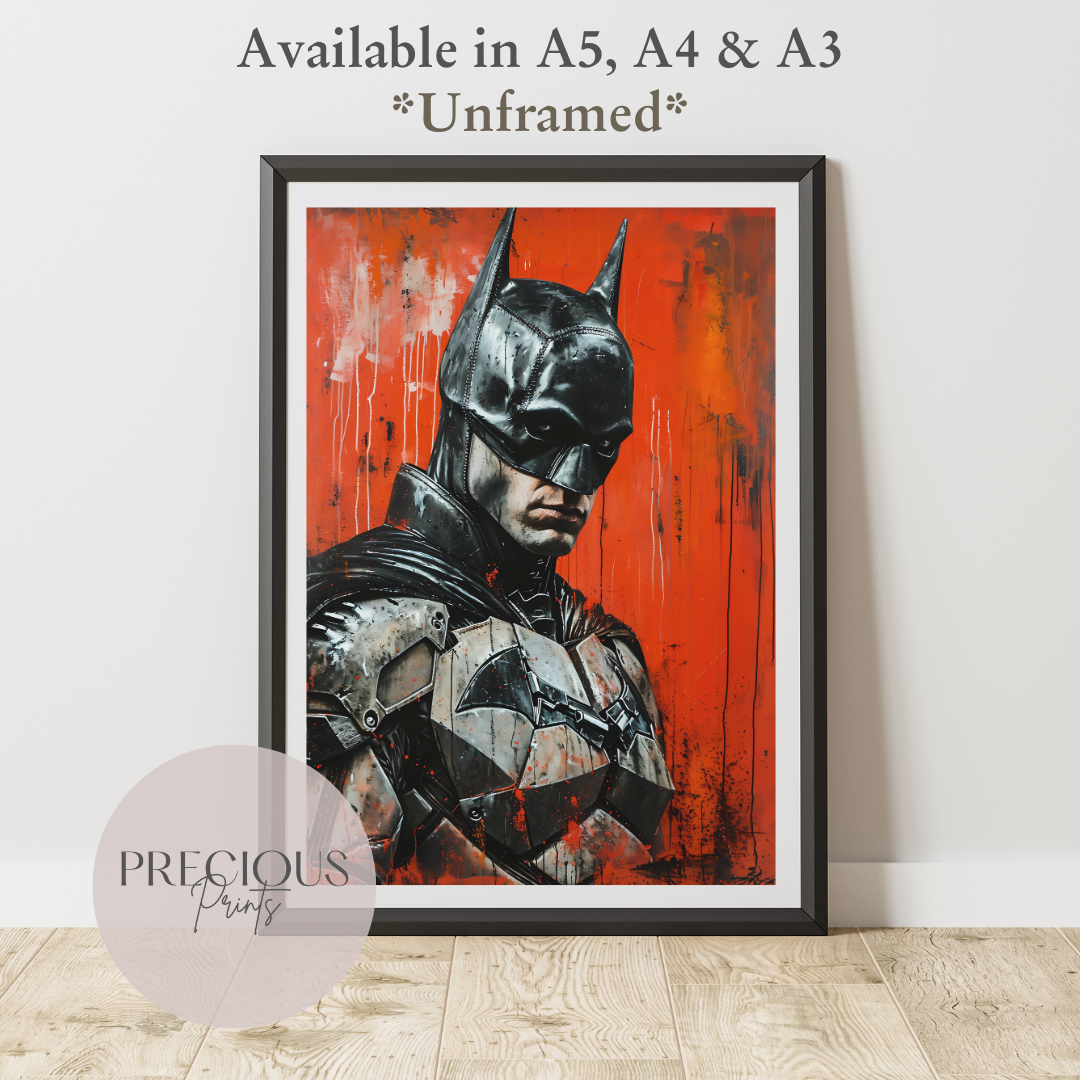 Batman Anime Movie Poster Unframed A5 A4 A3