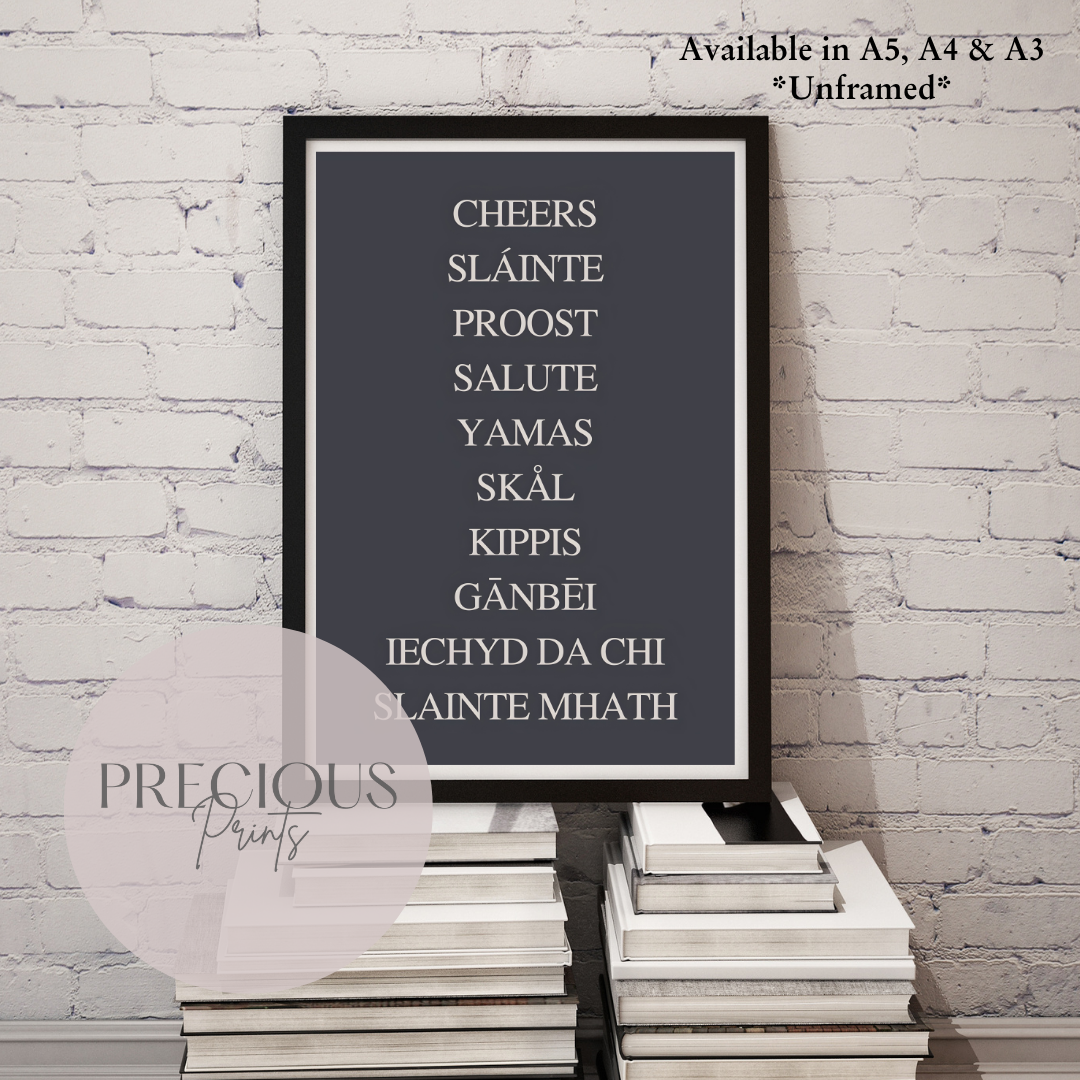 'Cheers' Kitchen Pub Pizza Bar Poster / Funny Kitchen poster