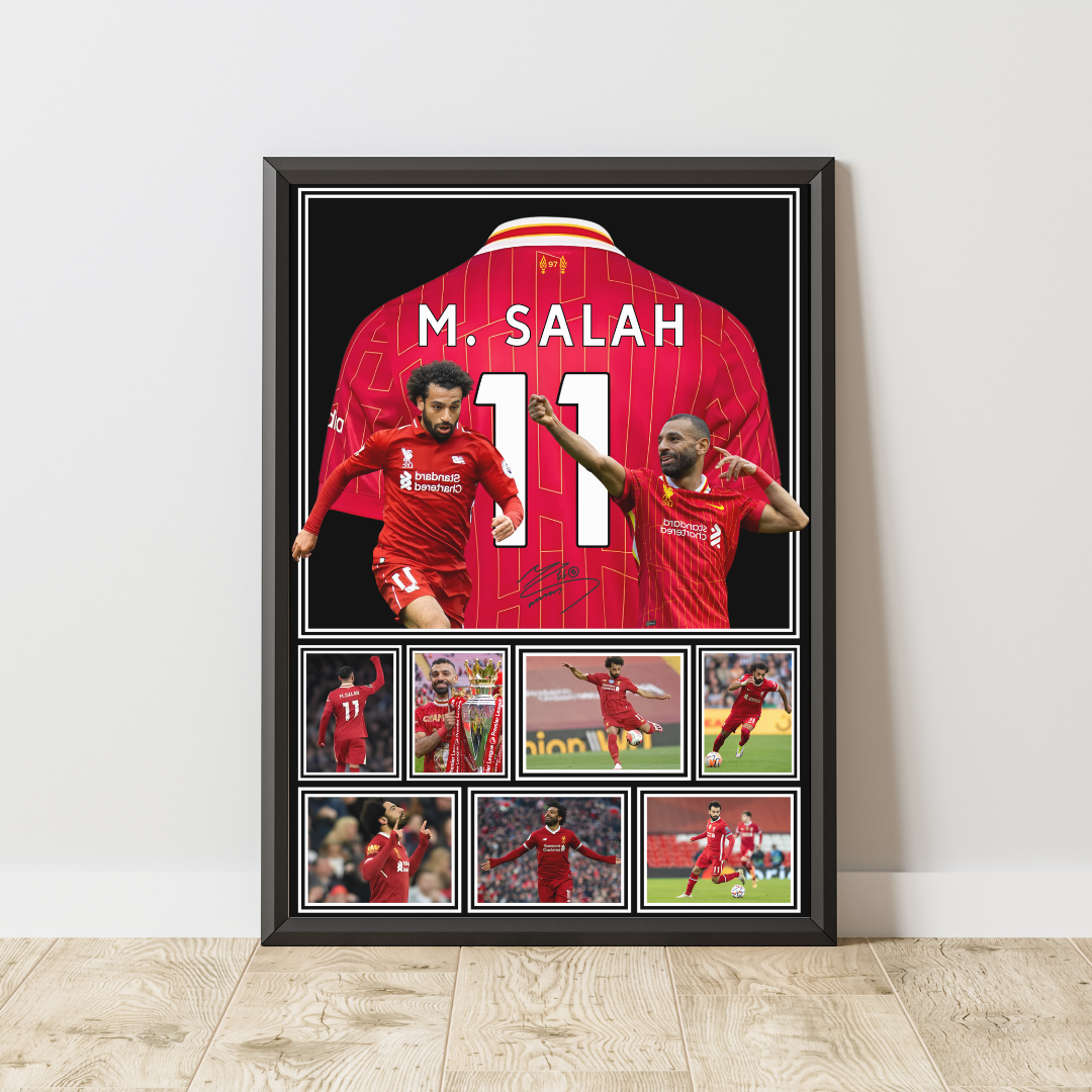 Mohammed Salah Print / Football Legends Poster / Football Gift