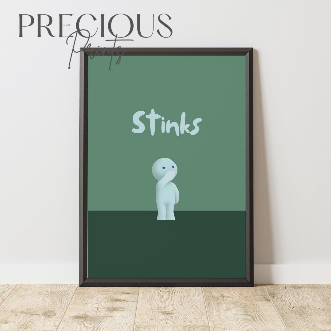 Smiski Stinks Poster / Smiski Toilet Series