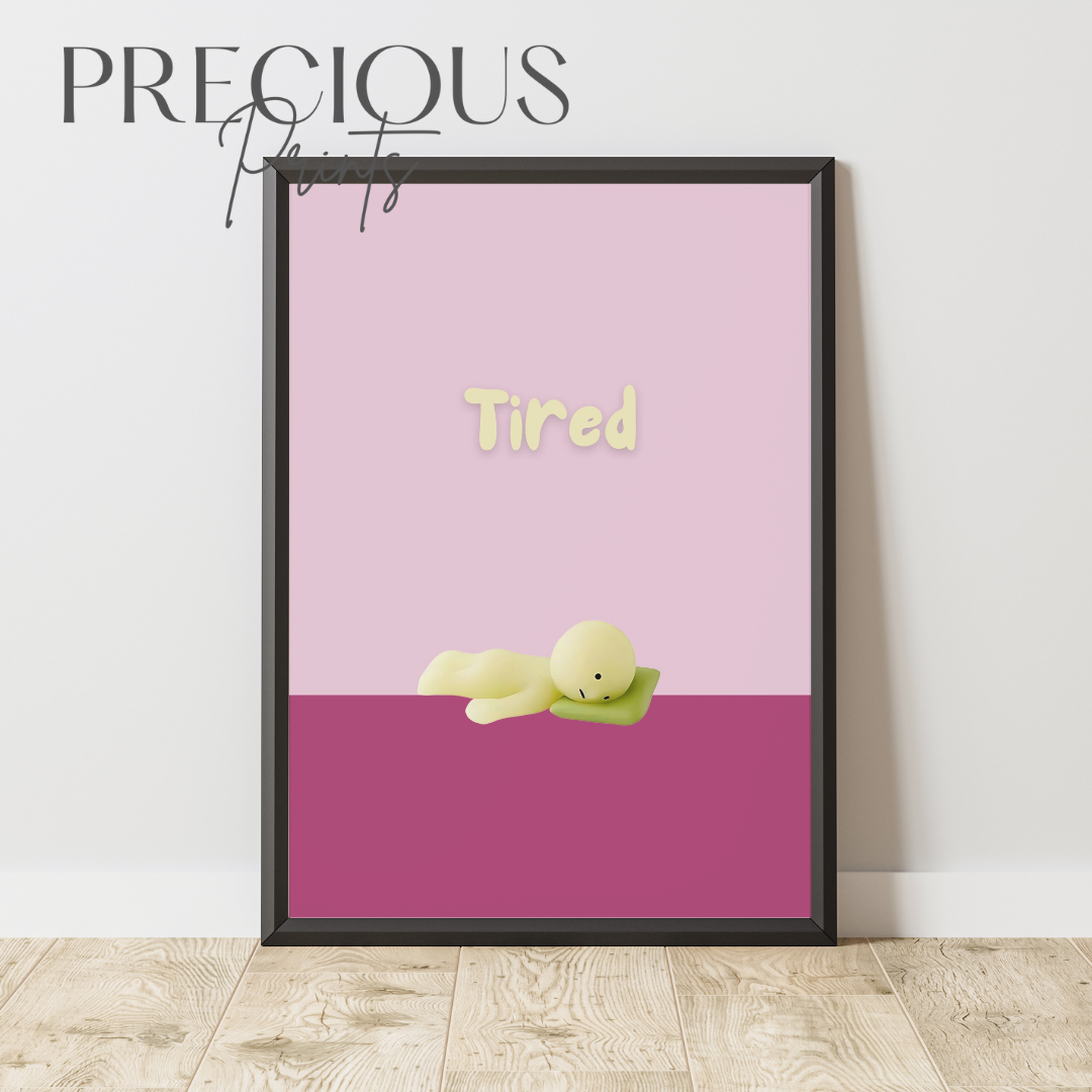 Smiski Sleepy Tired Poster / Smiski Series