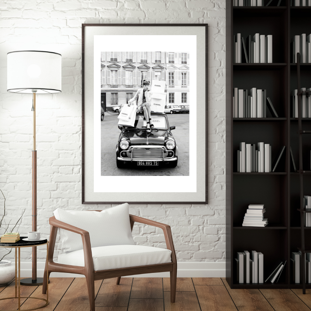 Chanel Poster / Designer Fashion Print / Black and White Stylish Art