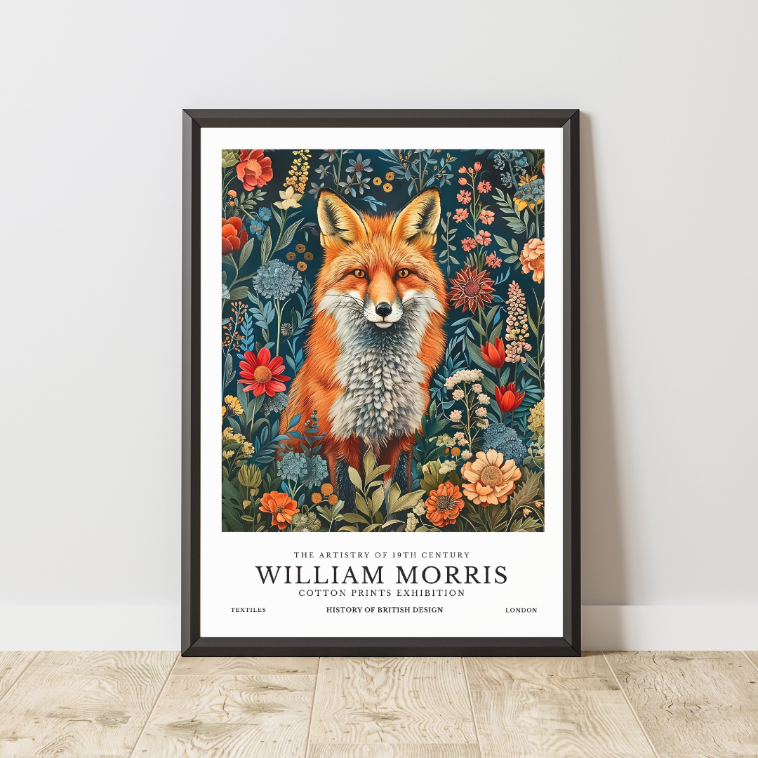 William Morris Fox Poster / Art Exhibition Print